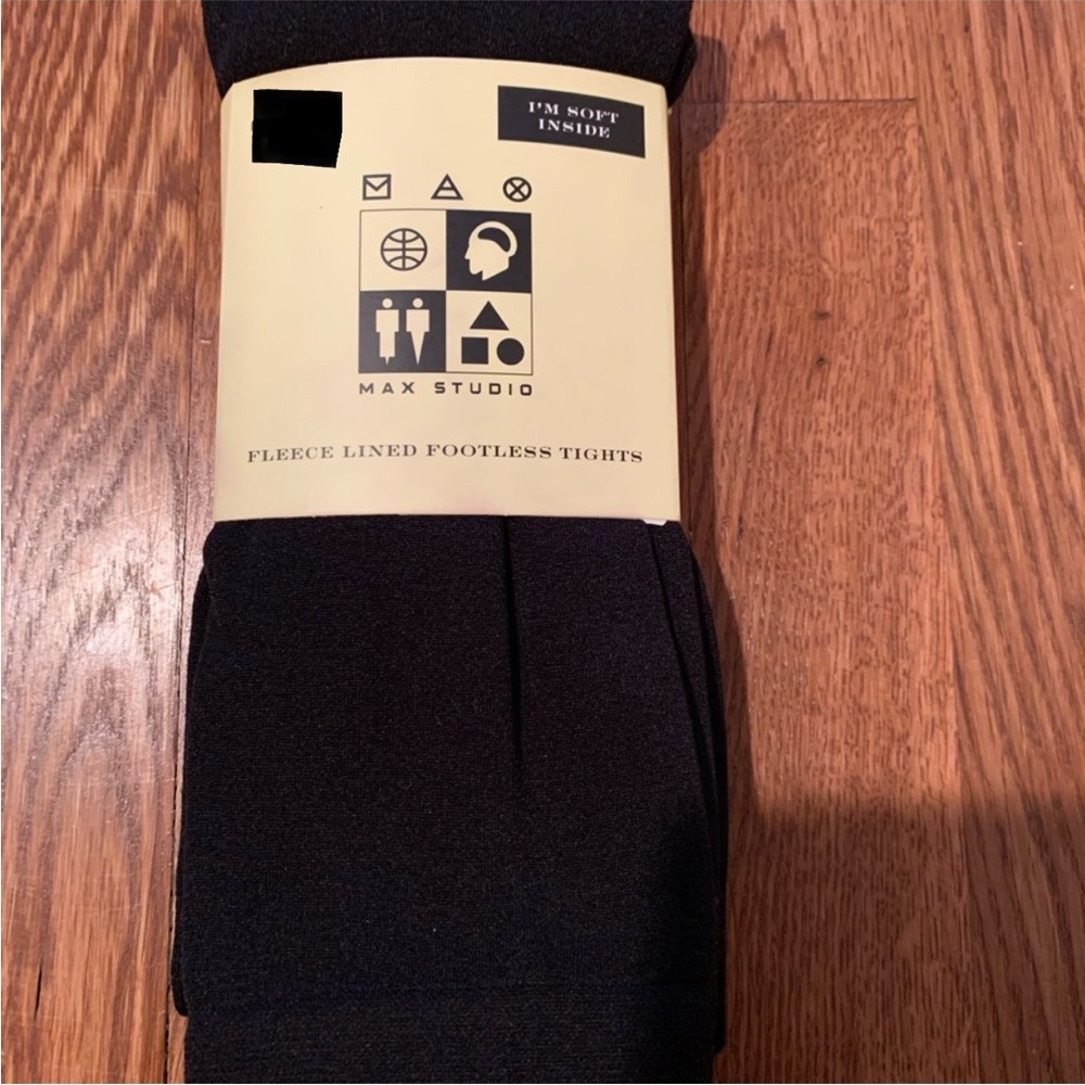 Max Studio Fleece Lined Footless Tight-NEW!